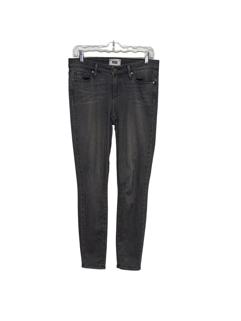 PAIGE Women’s 28 Dark Gray Verdugo Ultra Skinny Mid Rise Stretch Denim Jeans